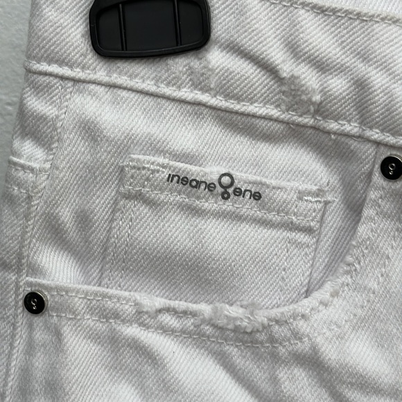 Insane Gene Hi-Rise Distressed White Shorts - Picture 6 of 14